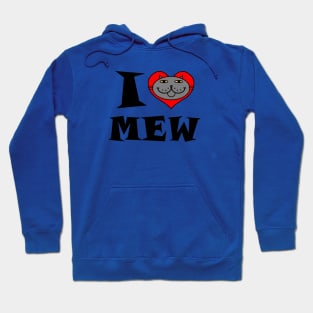 I Heart Cat - Grey Kitty Hoodie